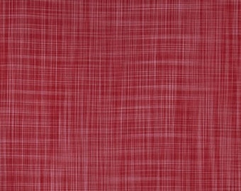 Loominous by Anna Maria Horner, Crosshatch in Smart, Woven Cotton, Red Crosshatch Fabric, Plaid Fabric