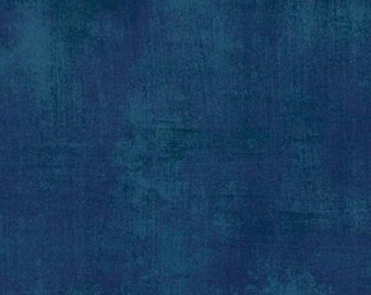 Grunge Basics in Storm, Moda, Grunge Fabric, Blue Tonal Fabric, Order in HALF YARD Increments