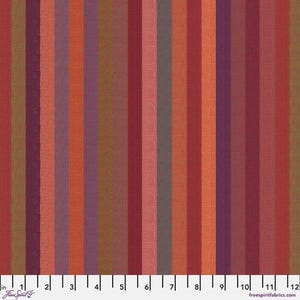 Kaffe Fassett, Broad Stripes in Red, Free Spirit Fabrics, Apparel Fabric, Woven Stripes, Cotton Fabric, Sold By the HALF yard