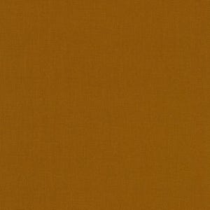 Kona Cotton in Roasted Pecan, Robert Kaufman, Ochre Brown Solid Cotton, Sold by the Half Yard