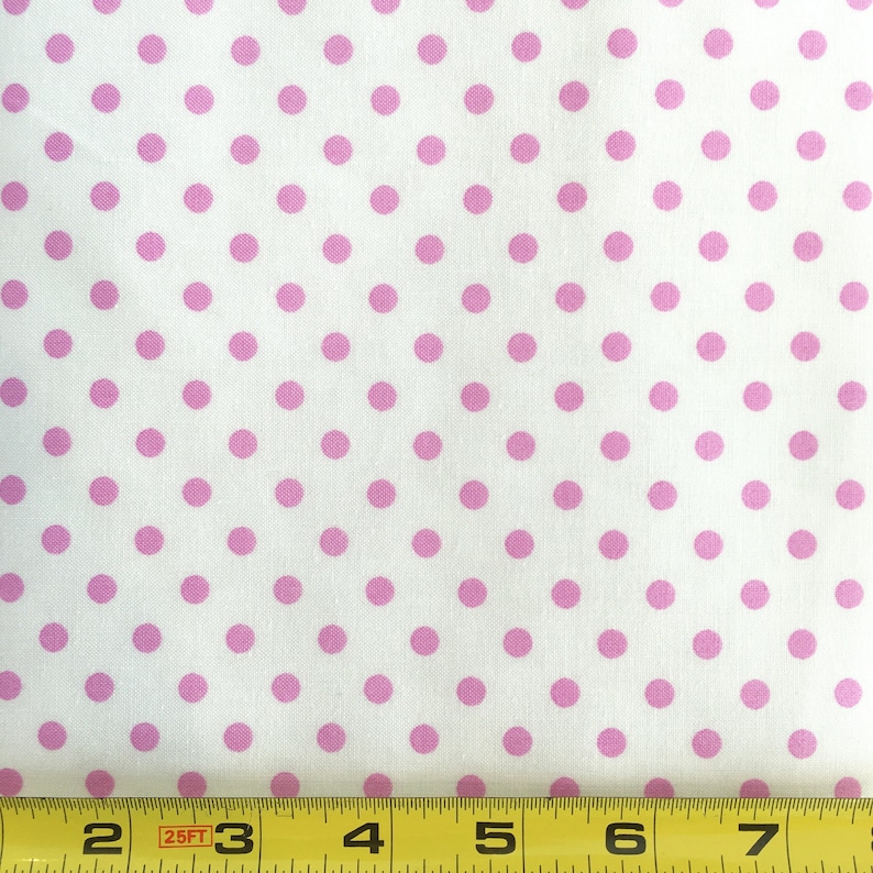 Pink /& White Spots Dumb Dot by Michael Miller Fabrics 100/% Cotton Fabric