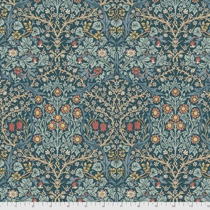 William Morris, Blackthorn in Indigo, Granada Collection, Free Spirit Fabrics, Morris & Co., Sold by the HALF YARD