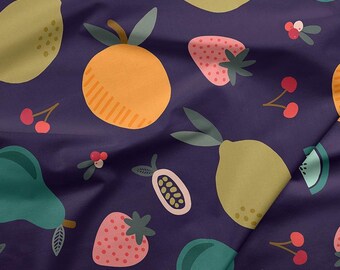 Paintbrush Studios Sold by the Half Yard Oranges on Pink Fruity Maja Faber