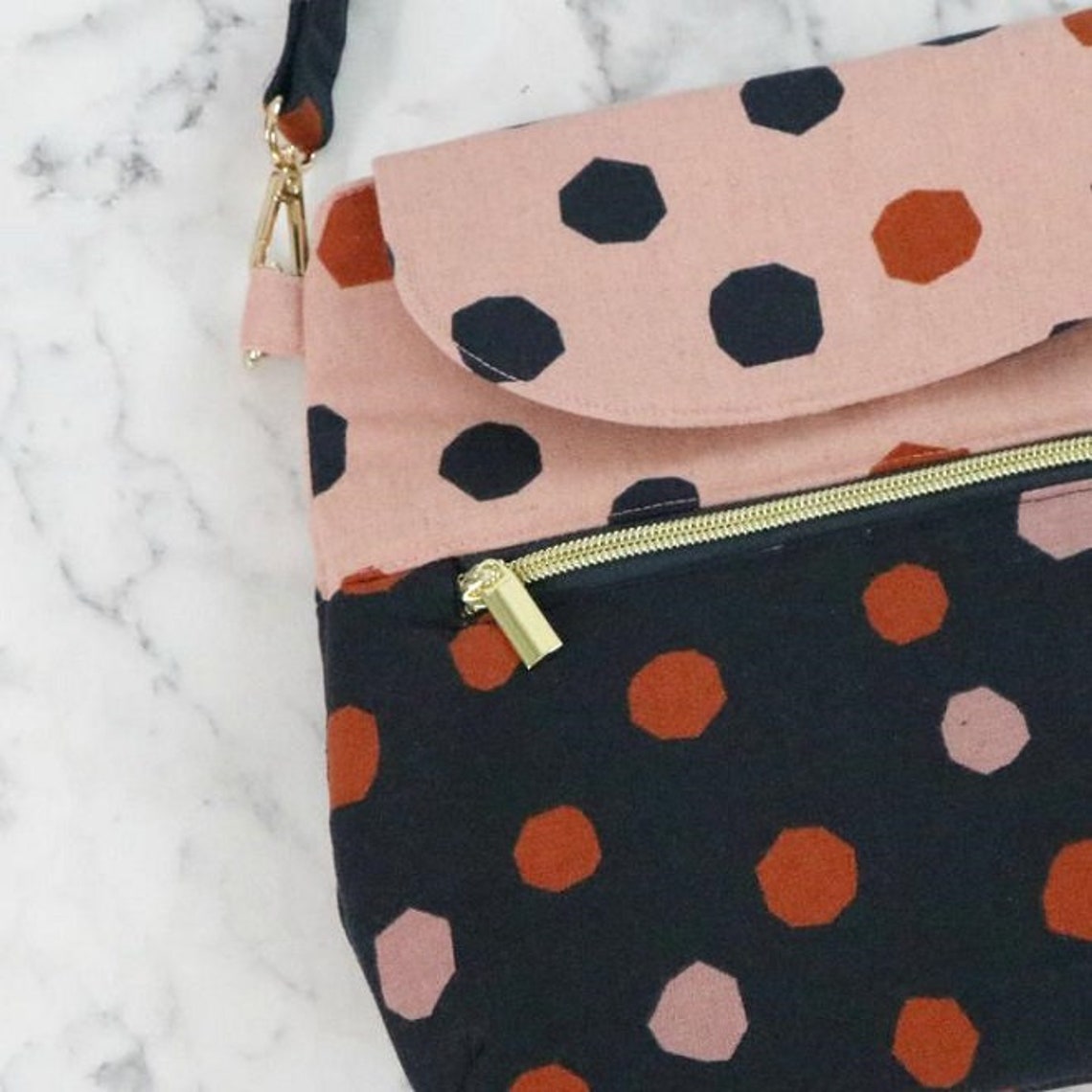 Sallie Tomato Ginger Purse Crossbody Bag Paper Pattern Etsy