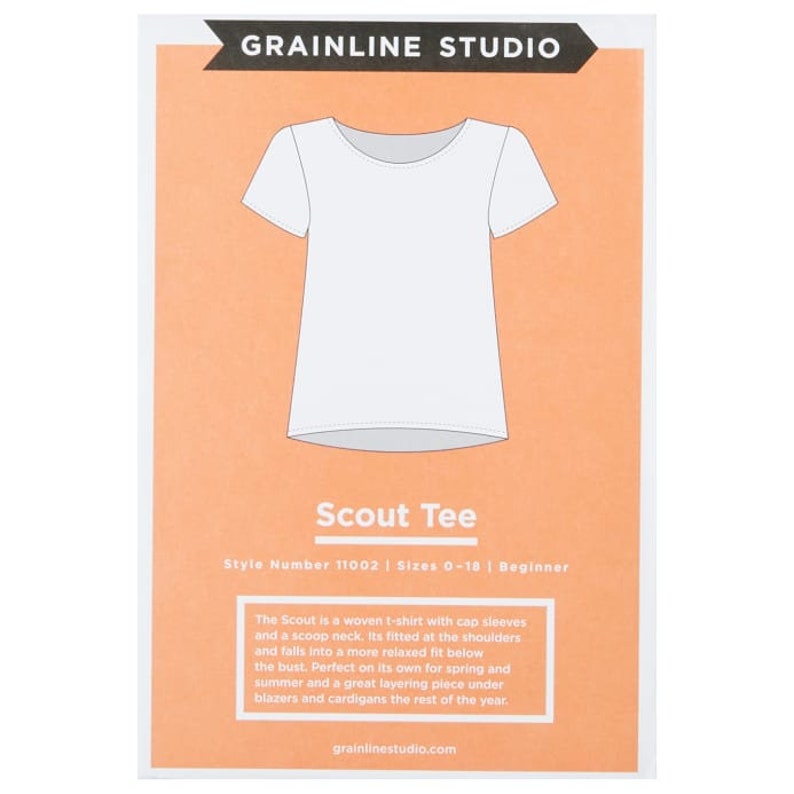 Grainline Studio Scout Tee Indie Sewing Pattern T Shirt Etsy