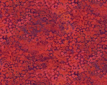 RETIRED!! New Shimmer, River Rock in Coral Reef, Deborah Edwards, Northcott Fabrics, Sold by the Half Yard