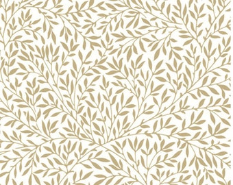 OOP, William Morris Wandle Collection, Standen  Lily in Vellum, Sold by the Half Yard