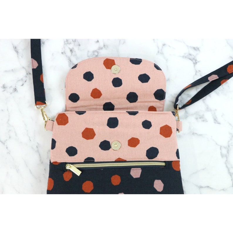 Sallie Tomato Ginger Purse Crossbody Bag Paper Pattern Etsy