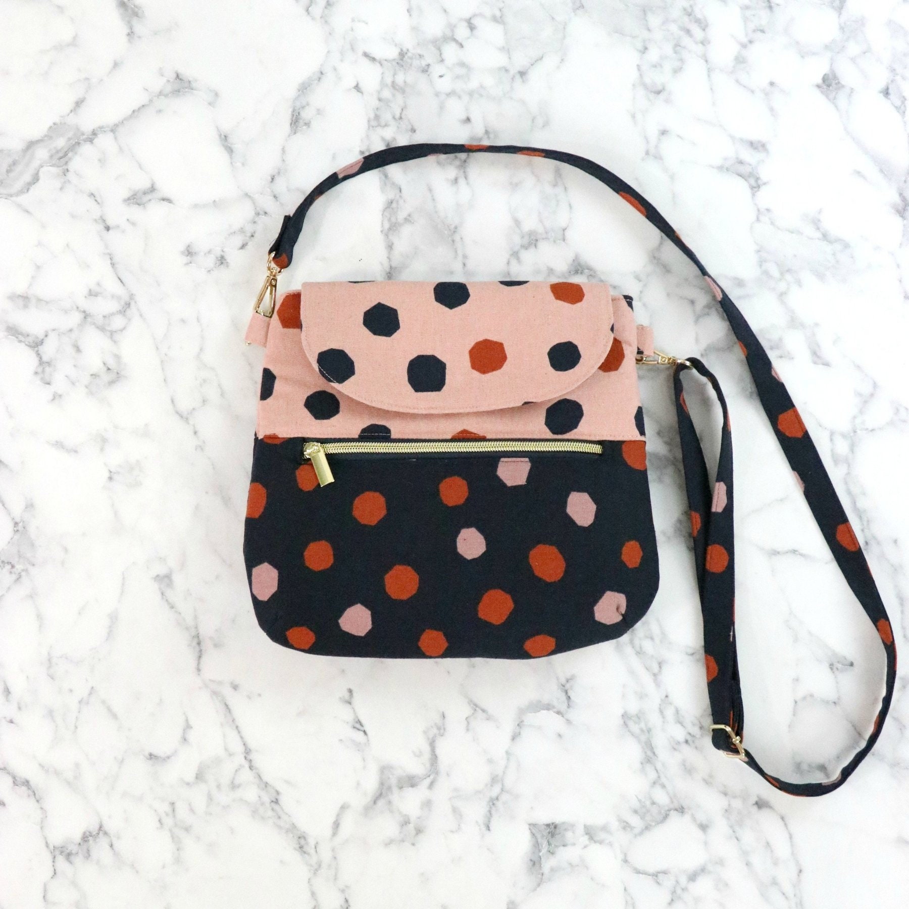 Sallie Tomato Ginger Purse Crossbody Bag Paper Pattern Etsy