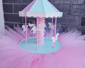Baby Shower Centerpiece Carousel Etsy