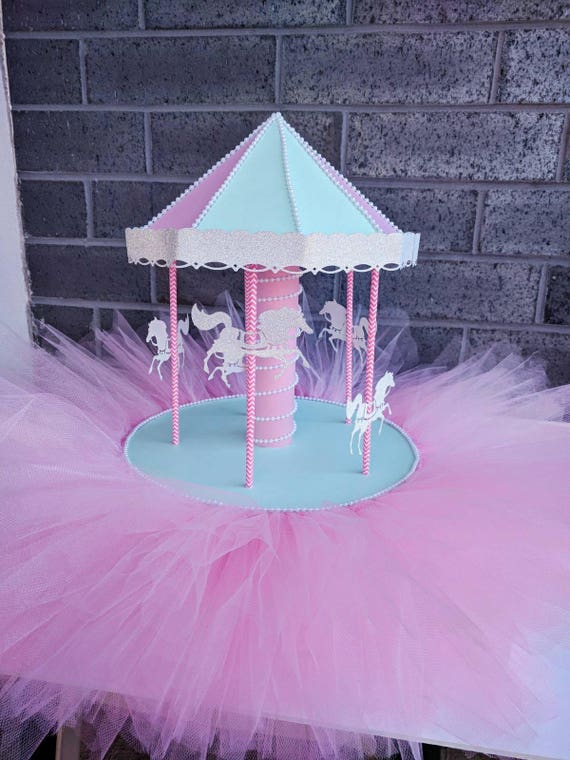 carousel baby shower centerpieces