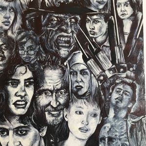 Una impresión de arte de Nightmare on Elm Street de mi propia obra original