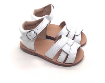 white name brand sandals