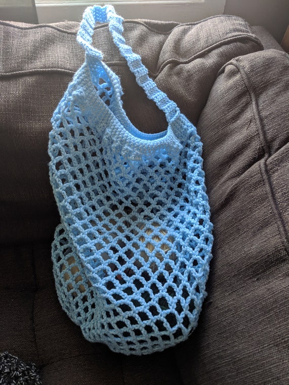 Mesh Crochet Bag Etsy