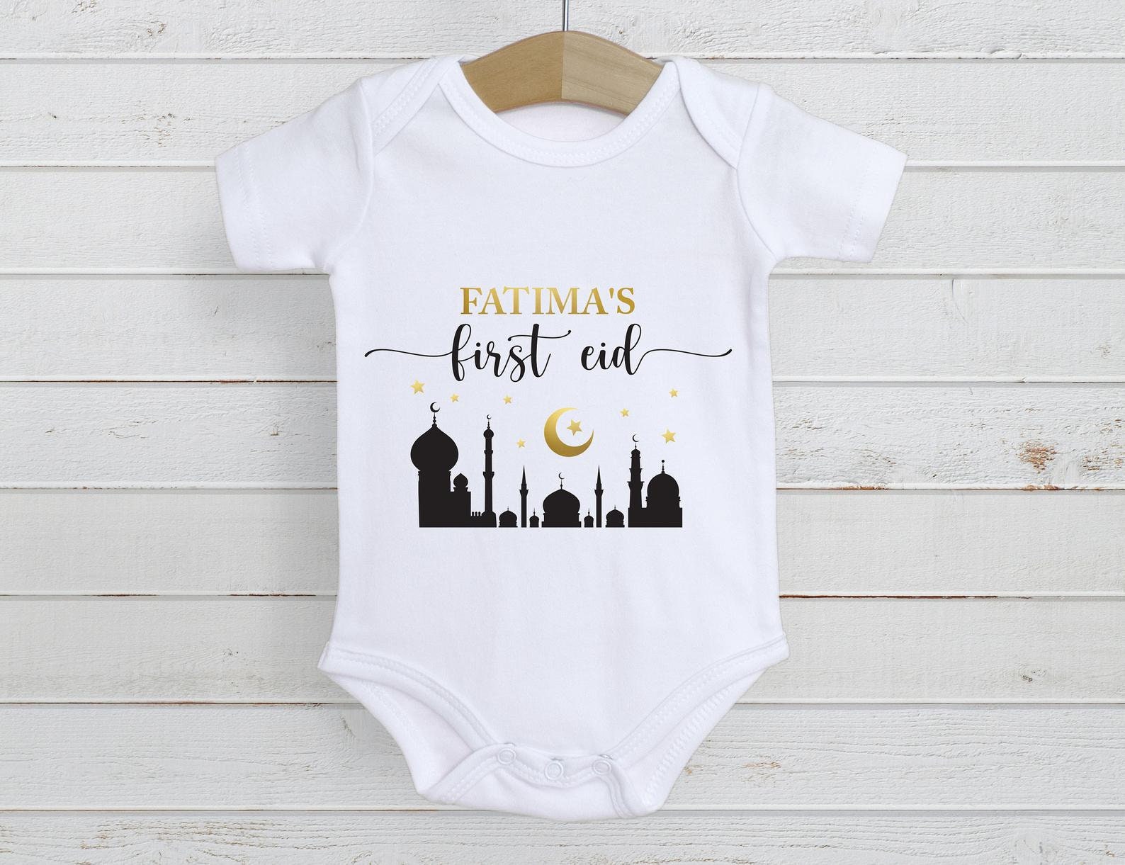 My First Eid Onesie Baby Eid Outfit Eid Al Adha Shirt Baby Etsy