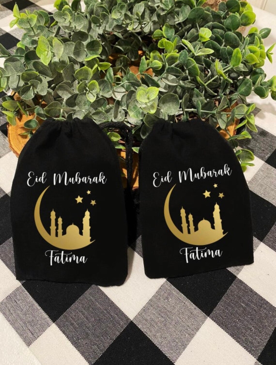 Ramadan Favor Bag Personalised Eid Gift Bags Custom Gift Etsy