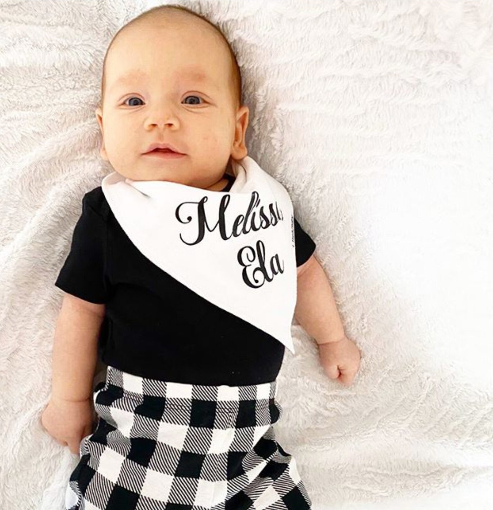 Personalized Baby Bandana Custom Bandana Bib Custom Baby Bib Etsy