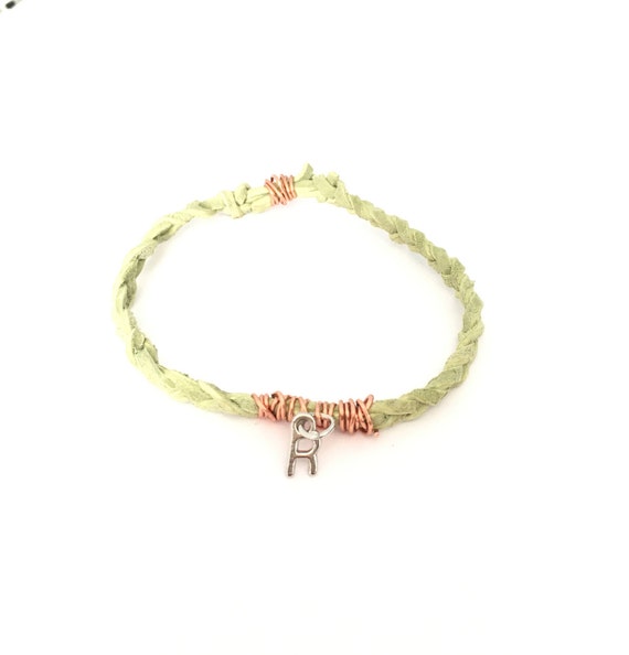 etsy letter bracelet