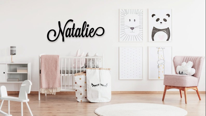 Name Sign Custom wooden Name Sign Birthday Wedding name image 5
