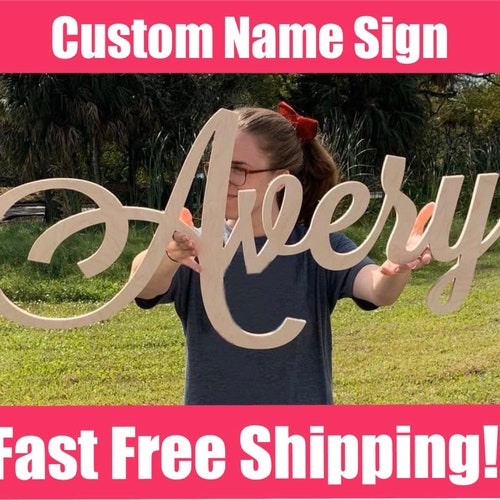Custom Wood Name Sign Letters Nursery Sign Over Crib Sign Etsy