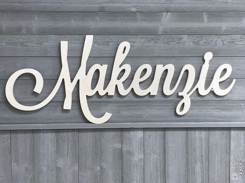 Wood Name Sign Custom Name Sign Crib Name Sign Wooden Etsy