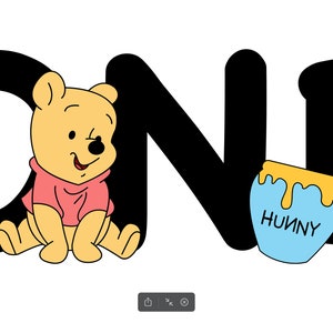 Pooh First Birthday SVG for Cricut | Baby Bodysuit/Onesie/Cake Topper Design