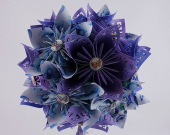 Bouquet de mariée origami champêtre