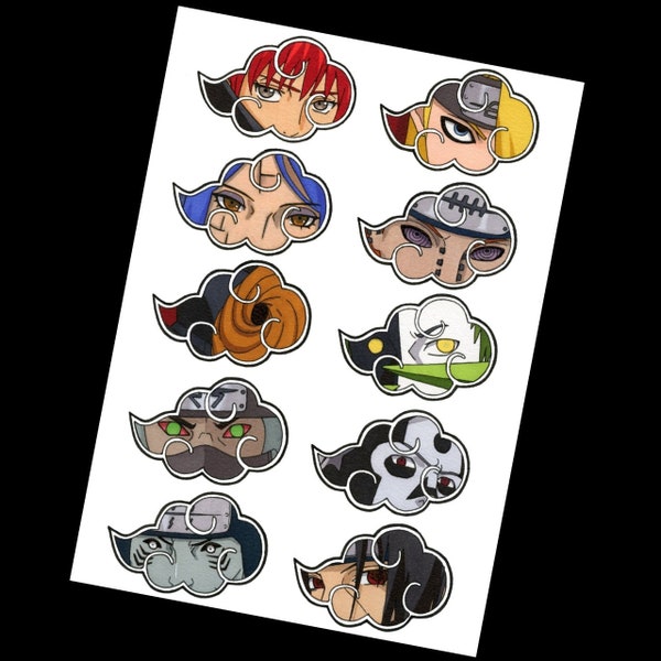 Akatsuki Cloud Stickers