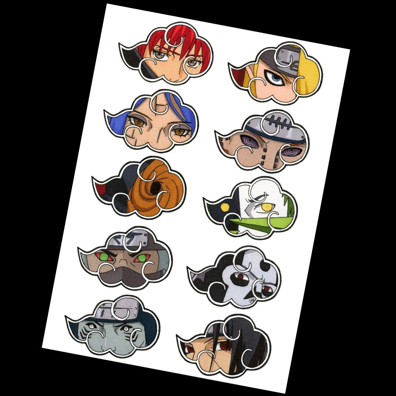 Akatsuki Sticker Adesivo - Escorrega o Preço