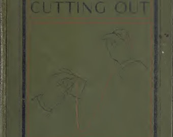 antique sewing book, needlework and cutting out Agnes Walker hand sewing antique book of fashion and sewing
