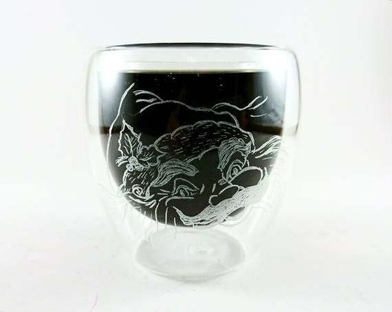 Engraved Double Wall Coffee Glass Cup Walled - Double Wall Glass Coffee Mug Engraved Double Wall Coffee Glass Cup Walled - Double Wall Glass Coffee Mug