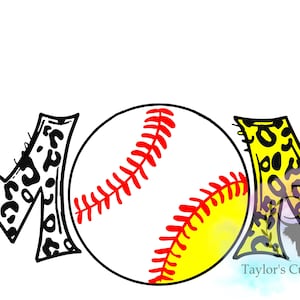 Baseball / Softball Mom PNG File