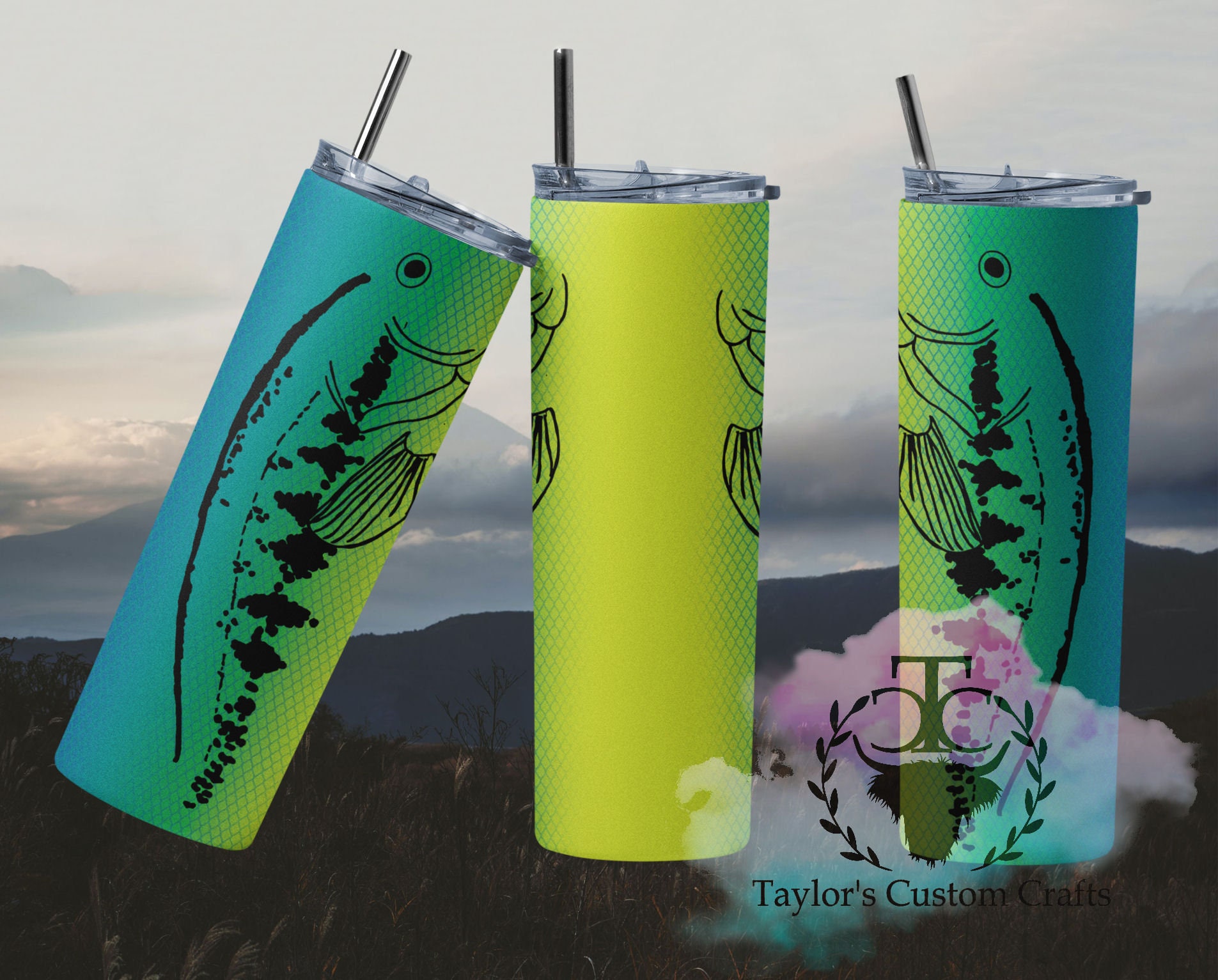 Fishing Lure Sublimation Tumbler Wrap Files Jpg Png and Etsy