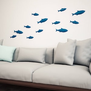 Carta fai-da-te Pesci sul muro, pesce papercraft 3D, scultura modello di carta facile, origami, trofeo animale PDF, kit modello di carta artigianale, pepakura