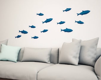DIY paper Fishes on wall, 3D papercraft fish, Easy paper model sculpture, origami, PDF animal trophy, paper craft template kit, pepakura