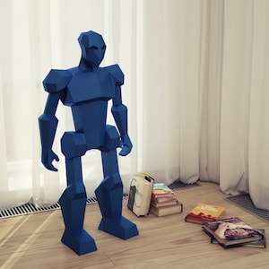 Papercraft Robot, 3D paper craft, DIY paper sculpture, Paper model, Papercraft PDF pattern kit, Pepakura Papermodels template Do it yourself
