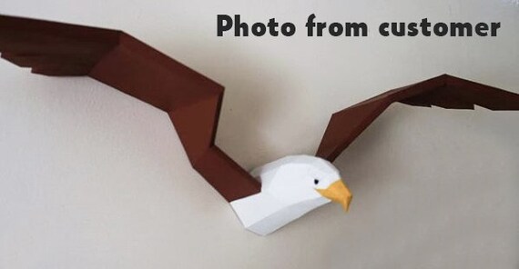 Bald Eagle Paper Bag Puppet Template