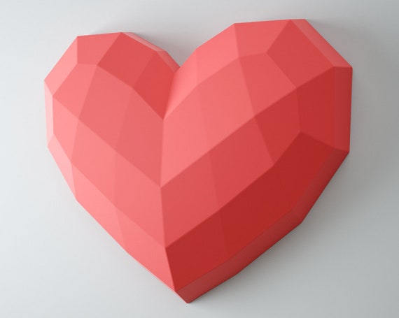 Easy 3D Heart Paper Craft for Kids