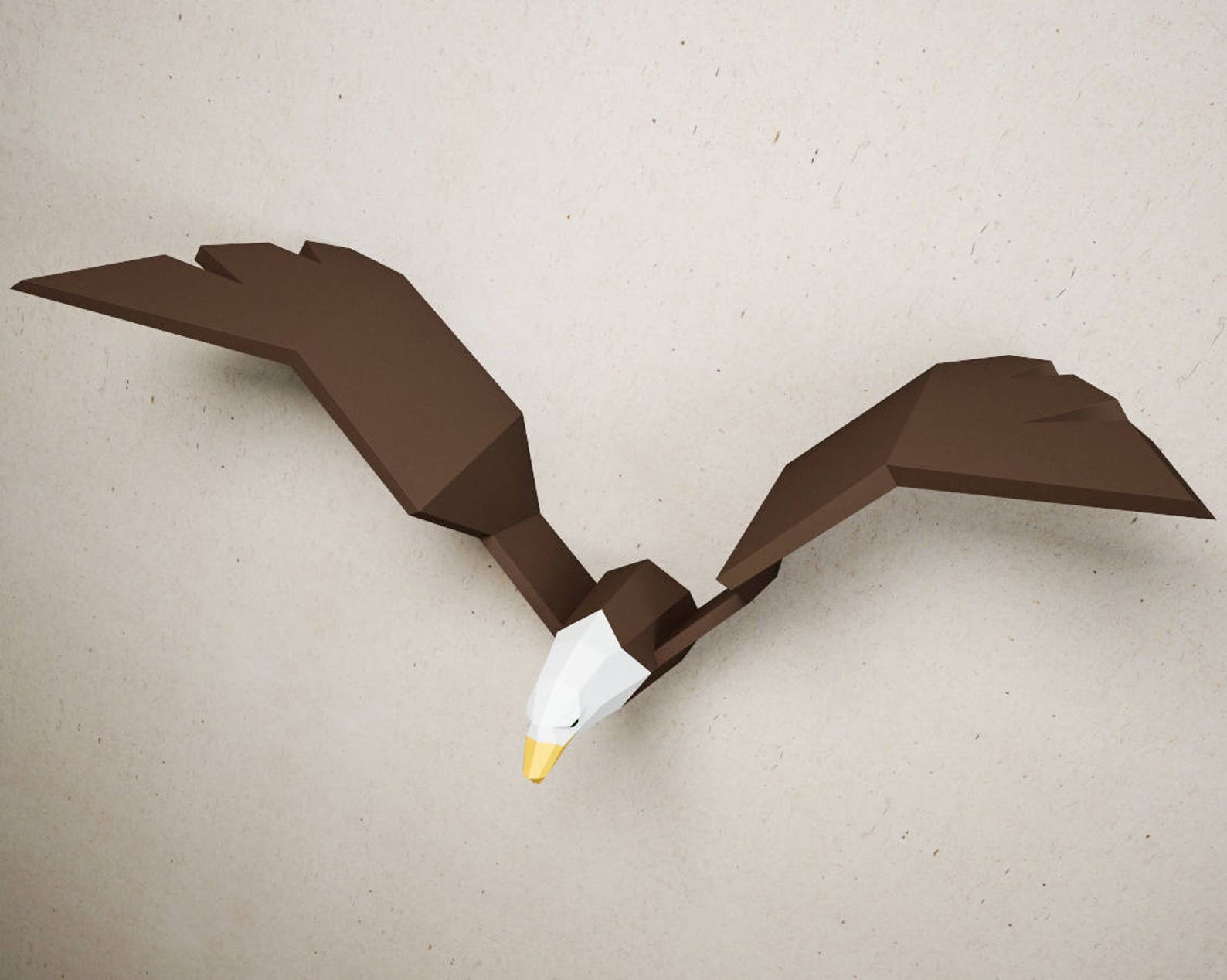 3D Papercraft Eagle DIY Paper craft bald eagle hawk vulture Etsy