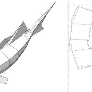 Papercraft Fish, Pattern PDF Template, 3d Paper Craft, Paper Sculpture ...