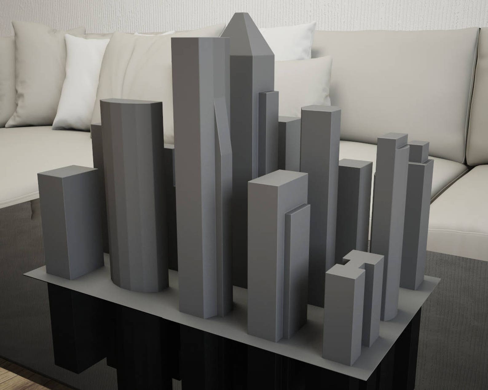 Papercraft New York City 3D Paper Craft Buildings PDF Etsy