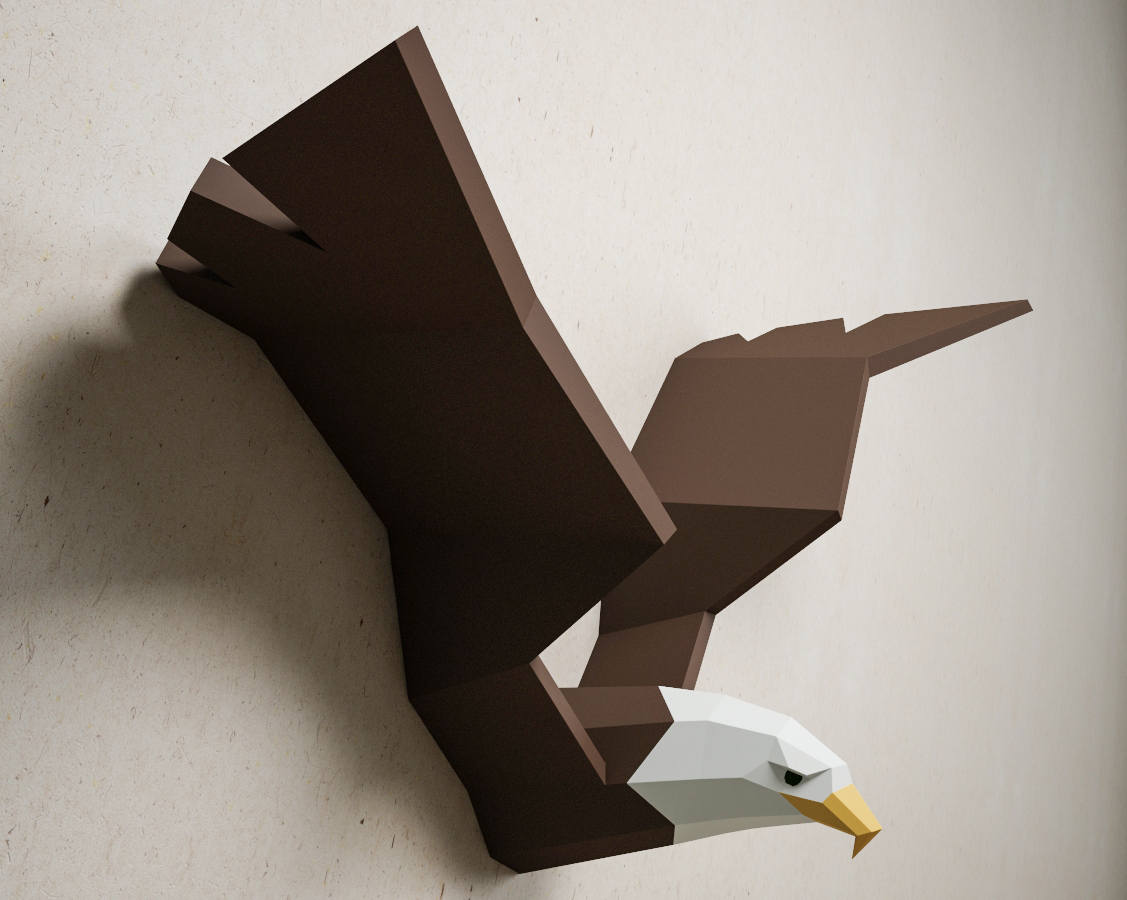 3D Papercraft Eagle DIY Paper Craft Bald Eagle Hawk Vulture Etsy UK