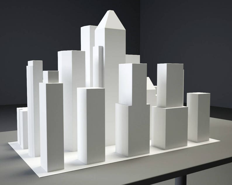 Papercraft New York City 3D Paper Craft Buildings PDF Etsy