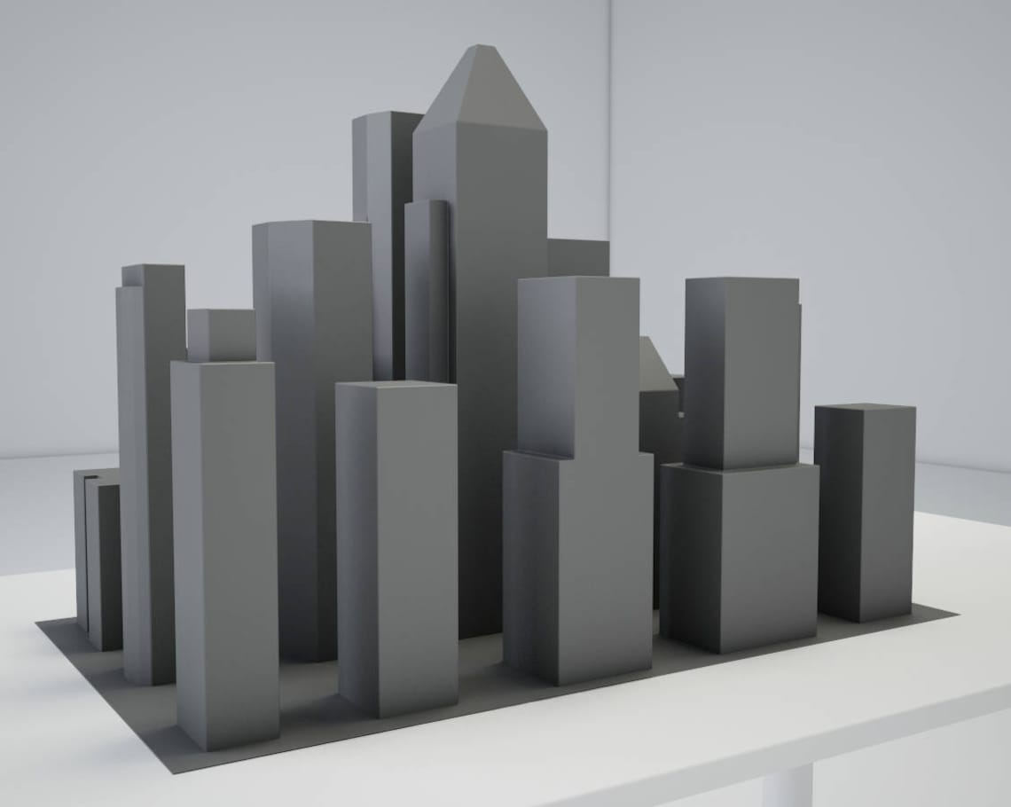 Papercraft New York City 3D Paper Craft Buildings PDF Etsy