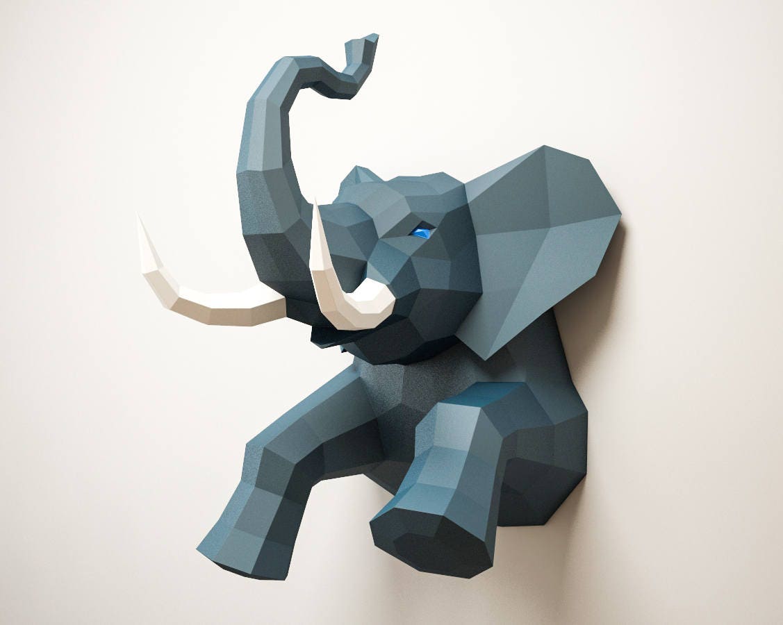 3d Paper Elephants 