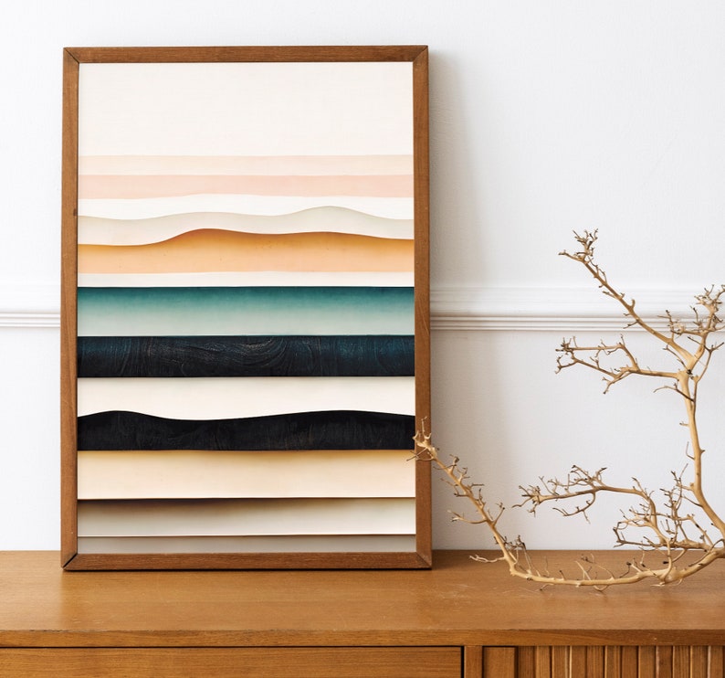 Abstract Boho Print DIGITAL Printable Wall Art Minimalist - Etsy