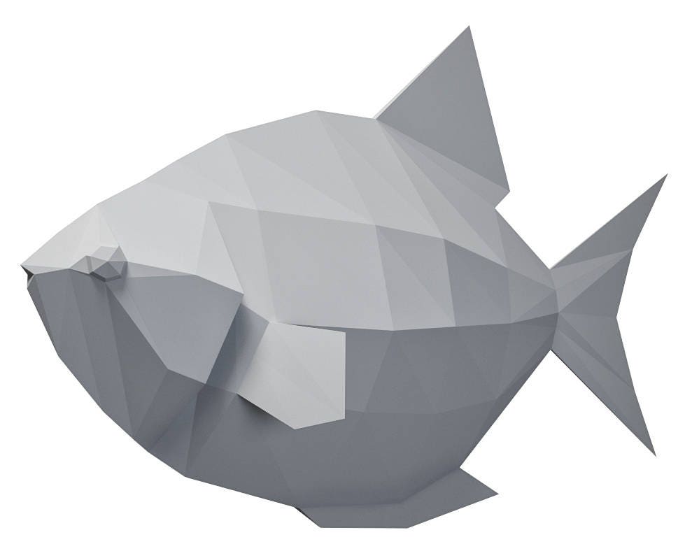 Make your own honeycomb decor with the papercraft PDF template of PolyFish