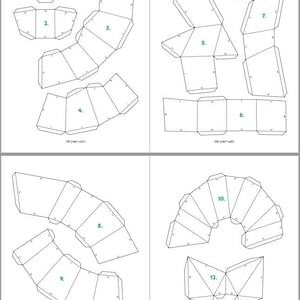 Modèle de papercraft facile, modèle de baleine simple, bricolage en papier pour les enfants, comment faire votre propre origami 3D, idée de projet de papier pepakura, A4 PDF image 5