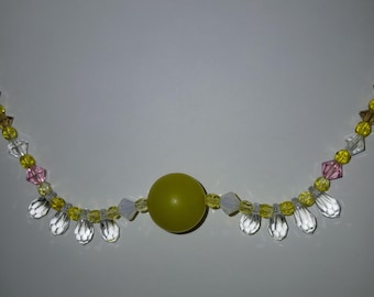 Swarovski beaded crystal choker necklace