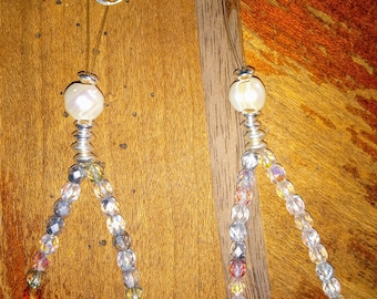 Genuine Swarovski crystals dangle earrings